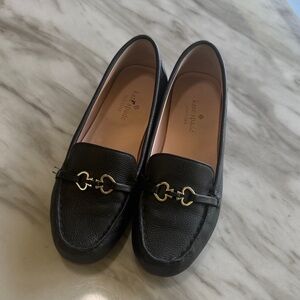 Kate Spade Black Textured Loafers